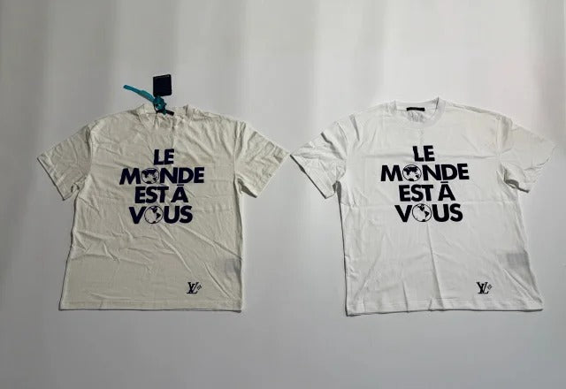 Louis Vuitton |  "Le Monde Est À Vous" White Cotton Shirt
