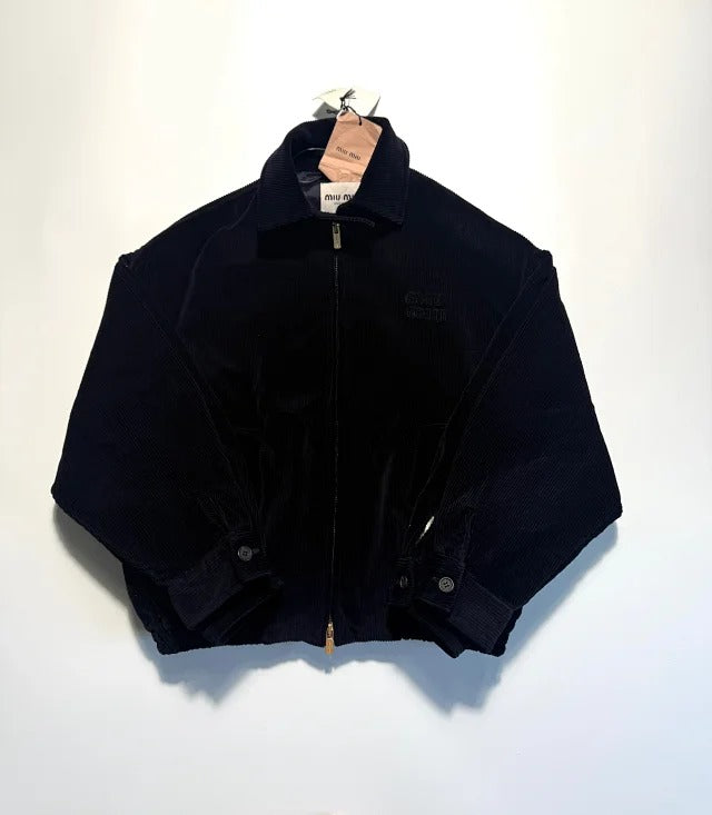 Miu Miu Collared neck corduroy jacket