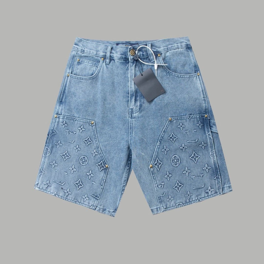 Louis Vuitton Denim Carpenter Shorts | Blue & Black
