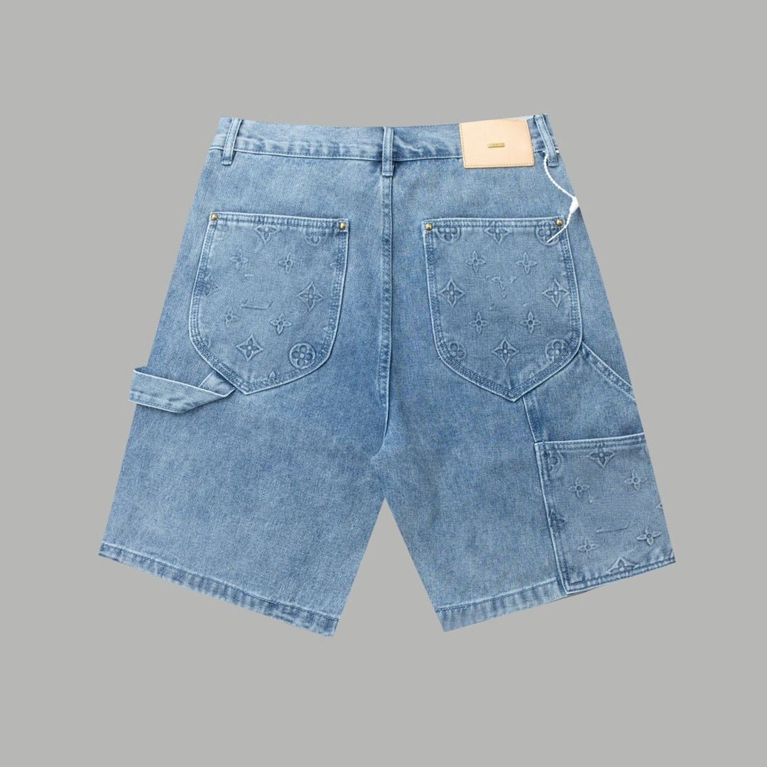 Louis Vuitton Denim Carpenter Shorts | Blue & Black