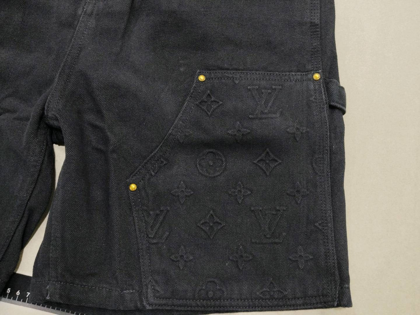 Louis Vuitton Denim Carpenter Shorts | Blue & Black