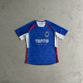 Trapstar Irongate Football Jersey - Blue/Red/White