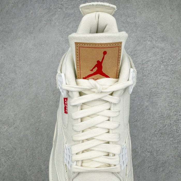 Levi's x Air Jordan 4 Retro 'White Denim' AO2571-100