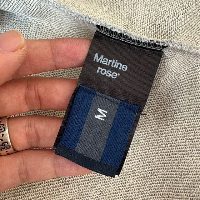 Martine Rose Zip Up Polo Grey