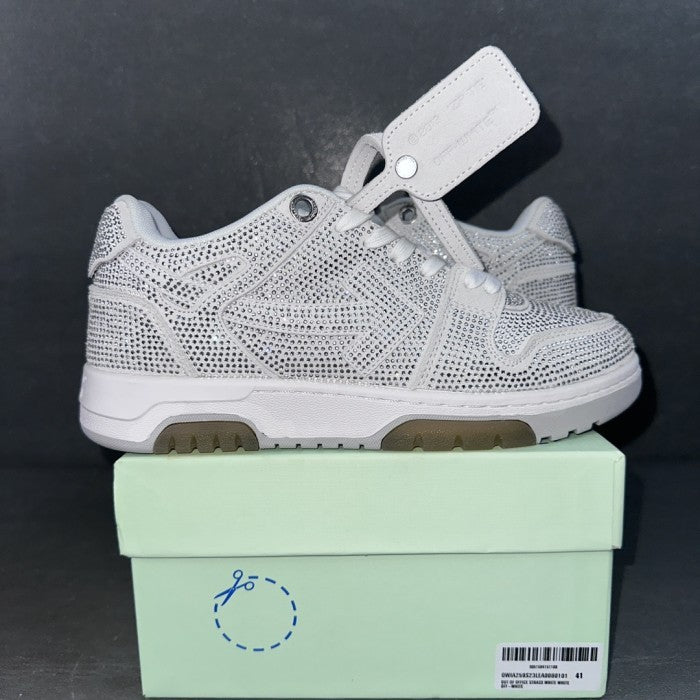 OFF-WHITE Out Of Office 'OOO' Low Tops Sneakers - Strass White