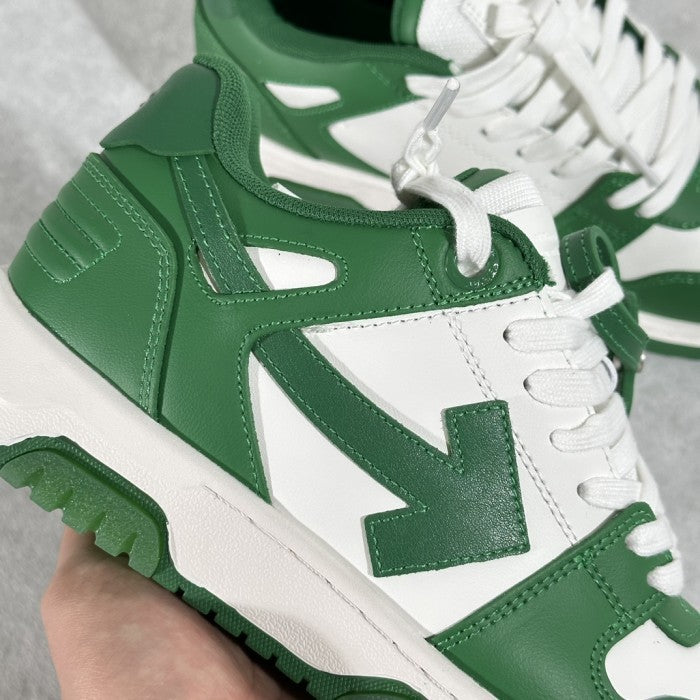 OFF-WHITE Out Of Office 'OOO' Low Tops Sneakers - White/ Green