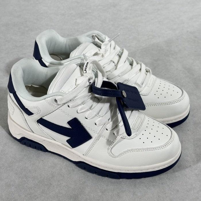 OFF-WHITE Out Of Office 'OOO' Low Tops Sneakers - White/ Navy Arrow