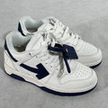 OFF-WHITE Out Of Office 'OOO' Low Tops Sneakers - White/ Navy Arrow