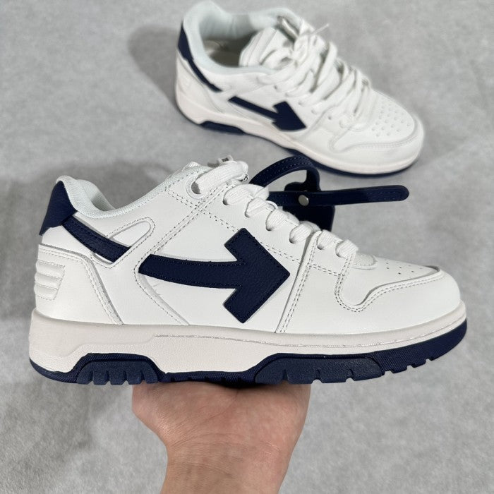 OFF-WHITE Out Of Office 'OOO' Low Tops Sneakers - White/ Navy Arrow