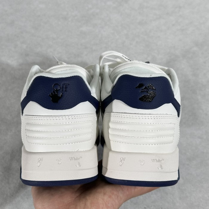 OFF-WHITE Out Of Office 'OOO' Low Tops Sneakers - White/ Navy Arrow