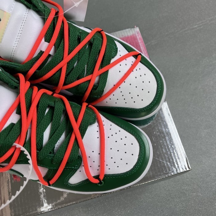 Off-White x Nike Dunk Low Pine Green