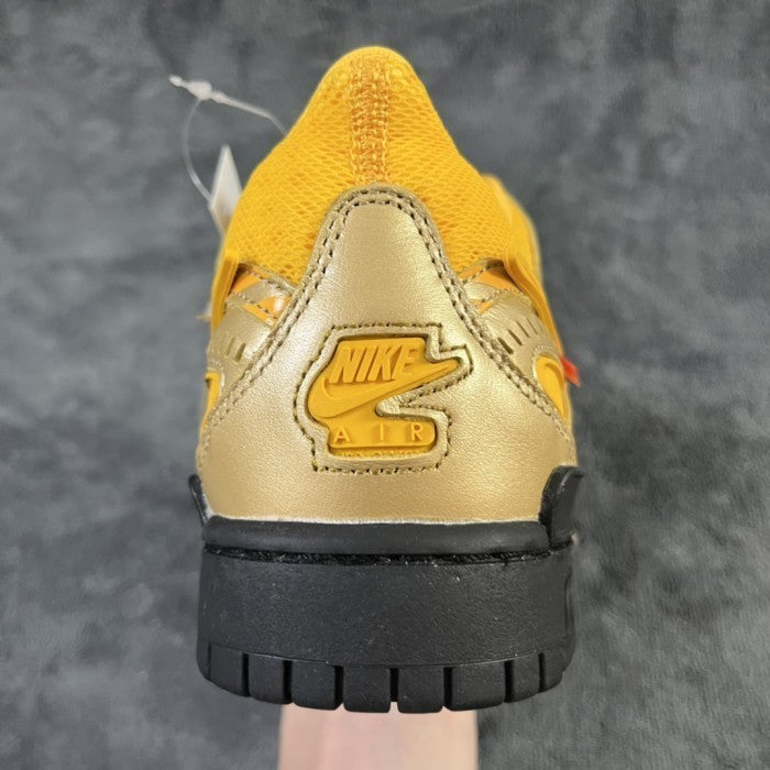 Off-White x Nike Rubber Dunk University Gold