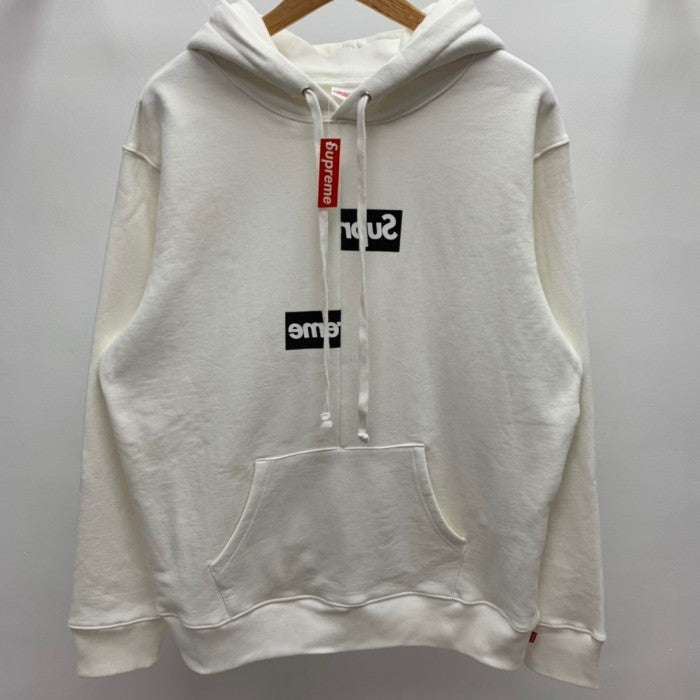 Supreme Comme des Garcons SHIRT Split Box Logo Hoodie - White