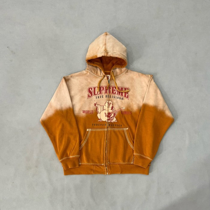 Supreme True Religion Zip Up Hooded Sweatshirt/ Hoodie - Dusty Orange - FW22