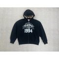 Supreme x MM6 Maison Margiela Skulls Zip Up Hoodie Sweatshirt - Black
