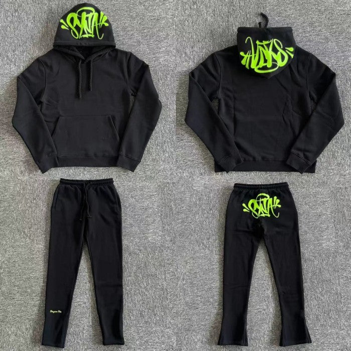 Syna World Logo Tracksuit - Black/ Green