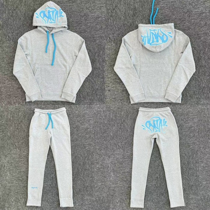 Syna World Logo Tracksuit - Grey/Blue
