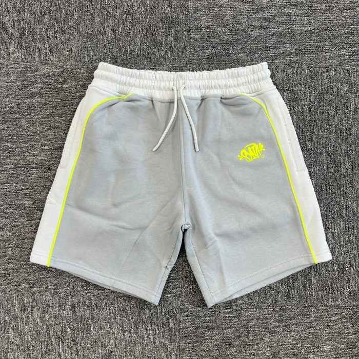Syna World Pipe Hoodie and Short Set - Grey/Yellow