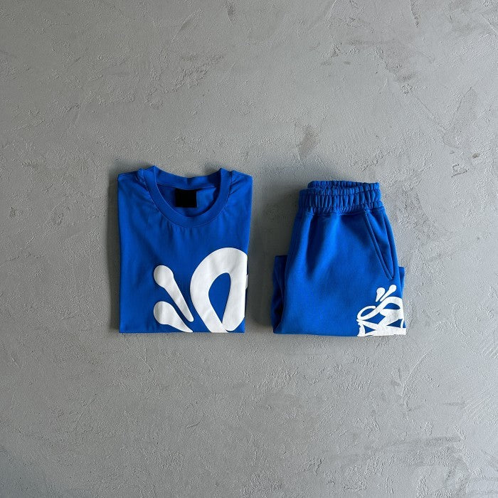 Syna World Syna Logo T-shirt & Short Set/ Suit - Blue