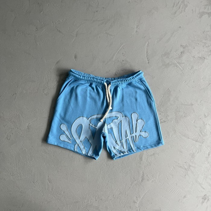 Syna World Syna Logo T-shirt & Short Set/ Suit - Sky Blue