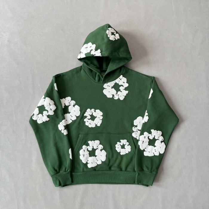 Denim Tears - The Cotton Wreath Green Hoodie