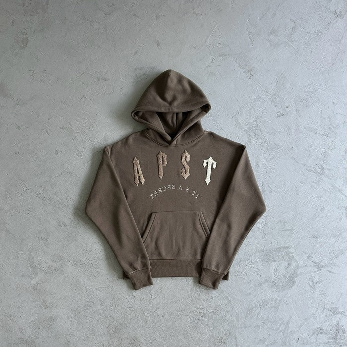 Trapstar Irongate Arch chenille 2.0 Tracksuit - Hoodie & Pants Set - Dark Brown
