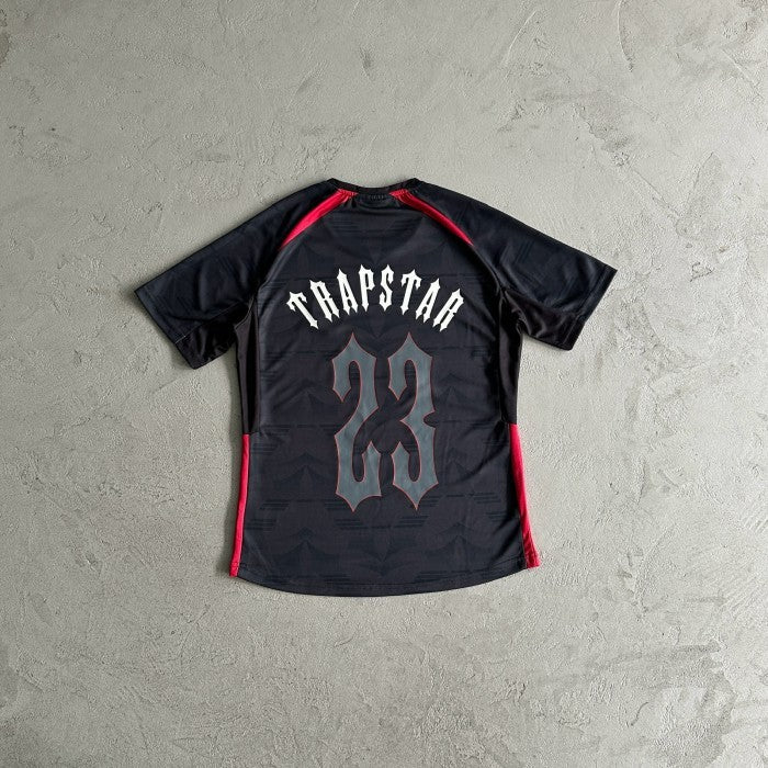 Trapstar Irongate Football Jersey - Black/Red