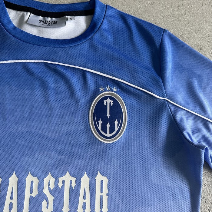 Trapstar Irongate Football Jersey - Camouflage Gradient Blue
