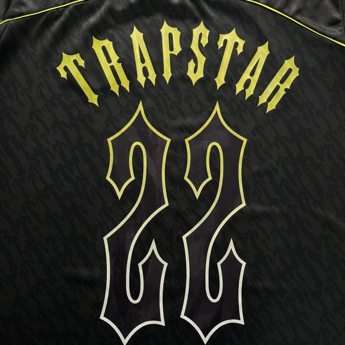 Trapstar T Football Jersey - Black/Lime