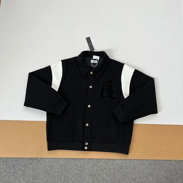 ASKYURSELF Banned Black Varsity Jacket