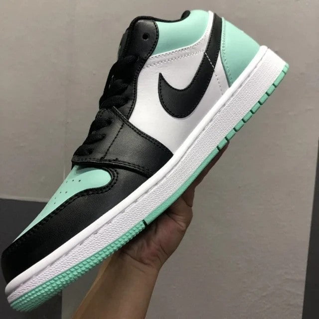 Air Jordan 1 Low Emerald Toe - 553558-117