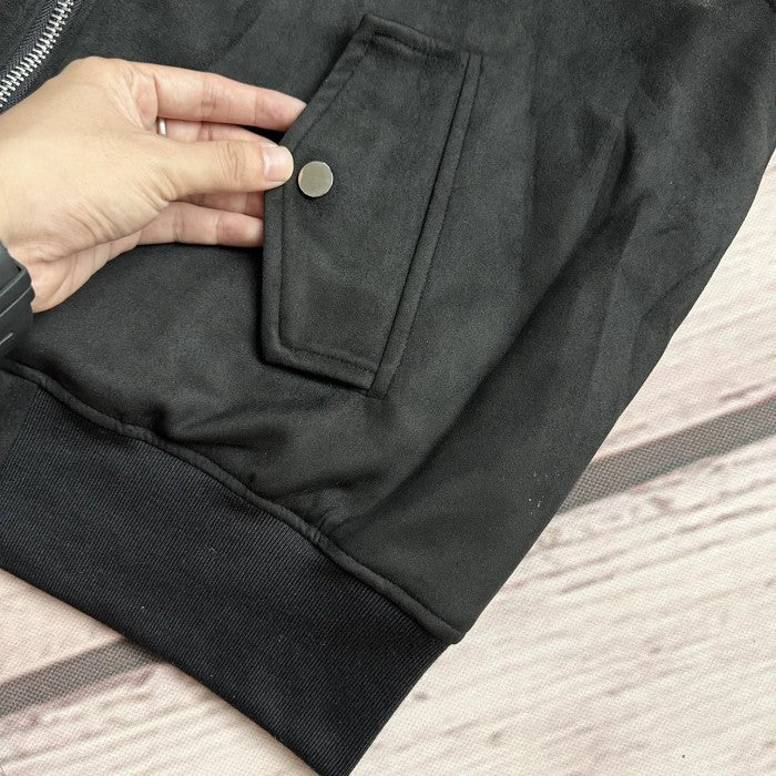 DRies Van Noten Backzip AW14 Black Bomber Jacket