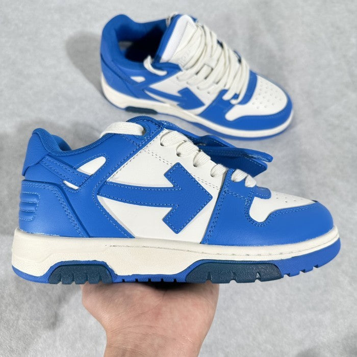 OFF-WHITE Out Of Office 'OOO' Low Tops Sneakers - White/ Blue