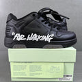 OFF-WHITE Out Of Office OOO "For Walking" Low Tops Sneakers - Black White