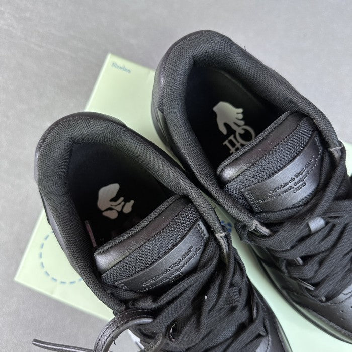 OFF-WHITE Out Of Office OOO "For Walking" Low Tops Sneakers - Black White