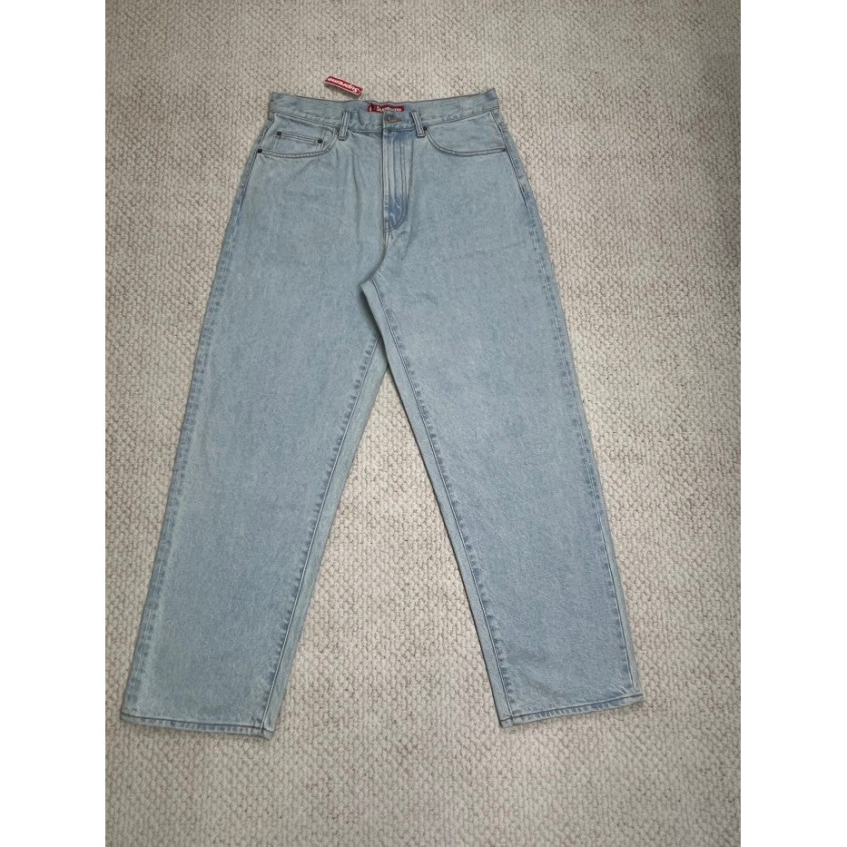 Supreme Baggy Jeans (SS24) - Washed Indigo