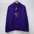 Supreme Cross Box Logo Hoodie Sweatshirt - Purple