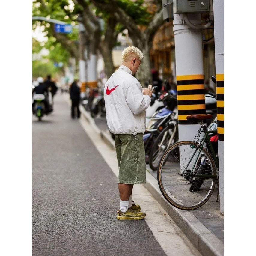 Supreme x Nike Ripstop Pullover Windbreaker - White - SS24