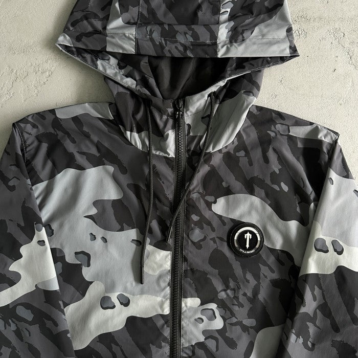 Trapstar Decoded Windbreaker Jacket - Black Camo