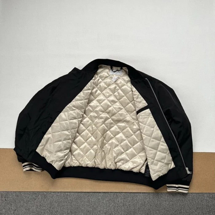 Dries Van Noten - Black Back Zip Nylon Bomber Jacket