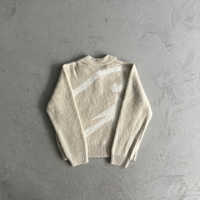 Corteiz Mohair Fuzzy Collar Sweater 'Cream'
