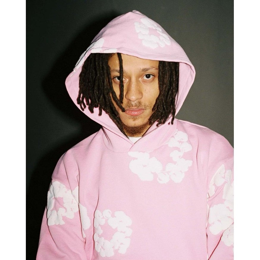 Denim Tears - The Cotton Wreath Pink Hoodie