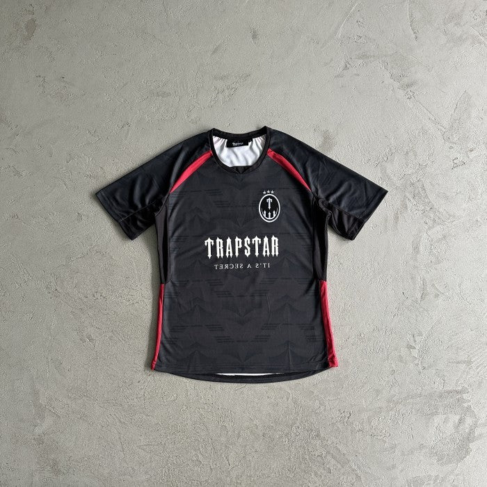Trapstar Irongate Football Jersey - Black/Red