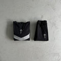 Trapstar V Stripe Hoodie Tracksuit - Black/Grey