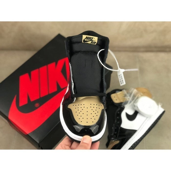 Air Jordan 1 Retro High NRG Patent Gold Toe - 861428-007