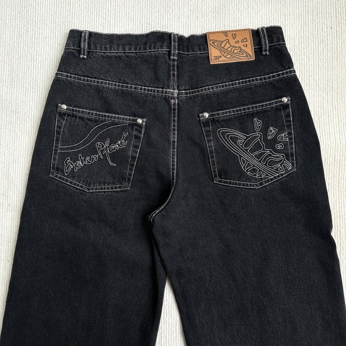 Broken Planet Denim Pants - Washed Black