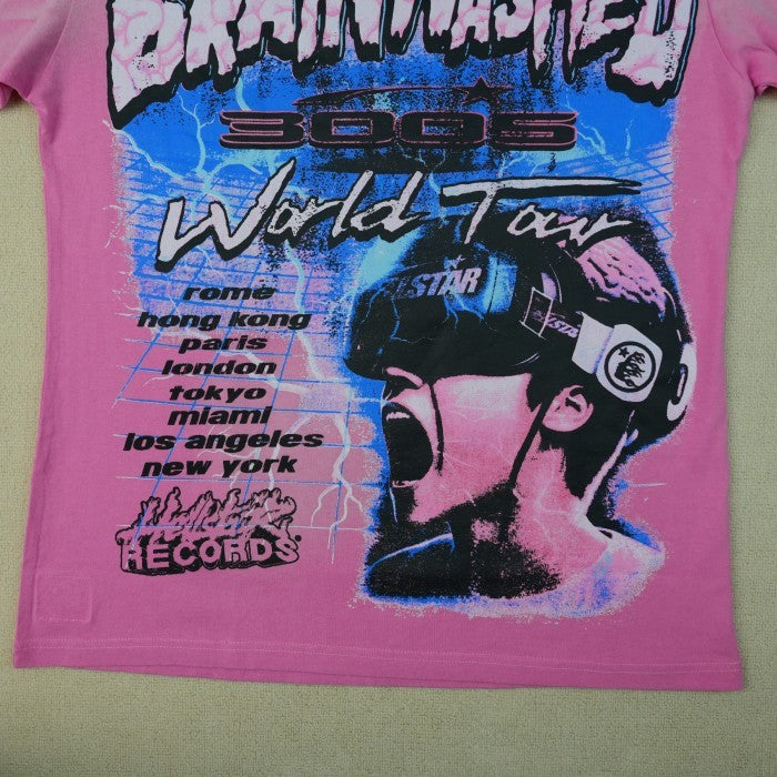 Hellstar Brainwashed World Tour T-Shirt - Pink