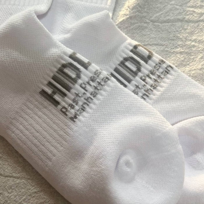 Hidden NY Crew Socks (Kaos Kaki) - White Grey