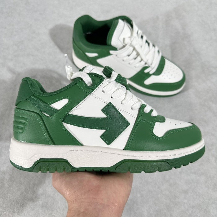 OFF-WHITE Out Of Office 'OOO' Low Tops Sneakers - White/ Green