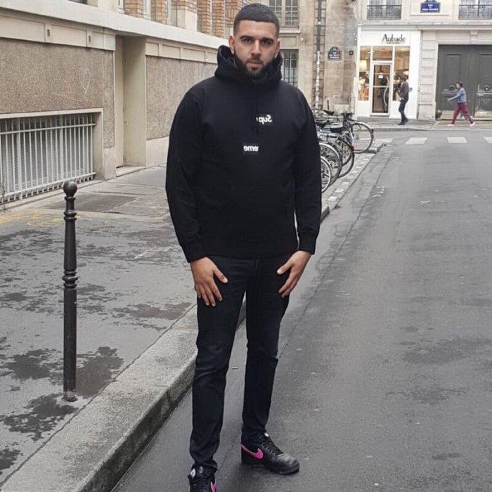 Supreme Comme des Garcons SHIRT Split Box Logo Hoodie - Black